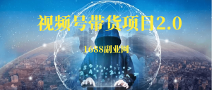 视频号带货项目玩法2.0-88副业网