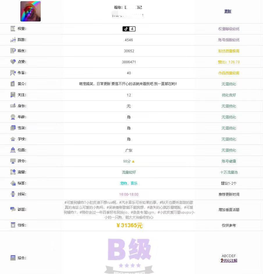 图片[6]-抖音权重查询工具的几种常见的变现玩法-88副业网