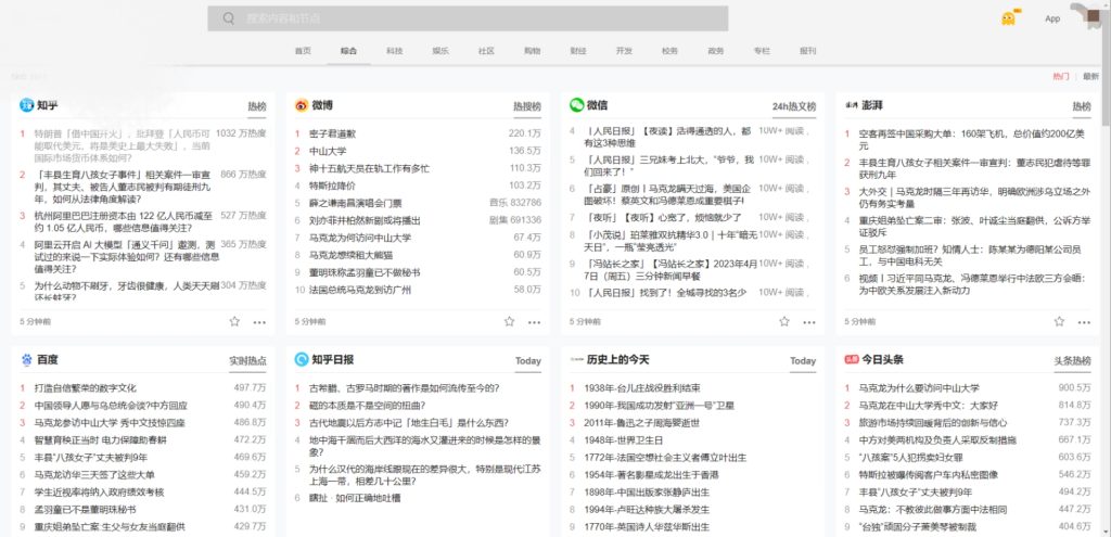 热点榜单的网站，热点素材好帮手-工具库社区-六库全书-88副业网
