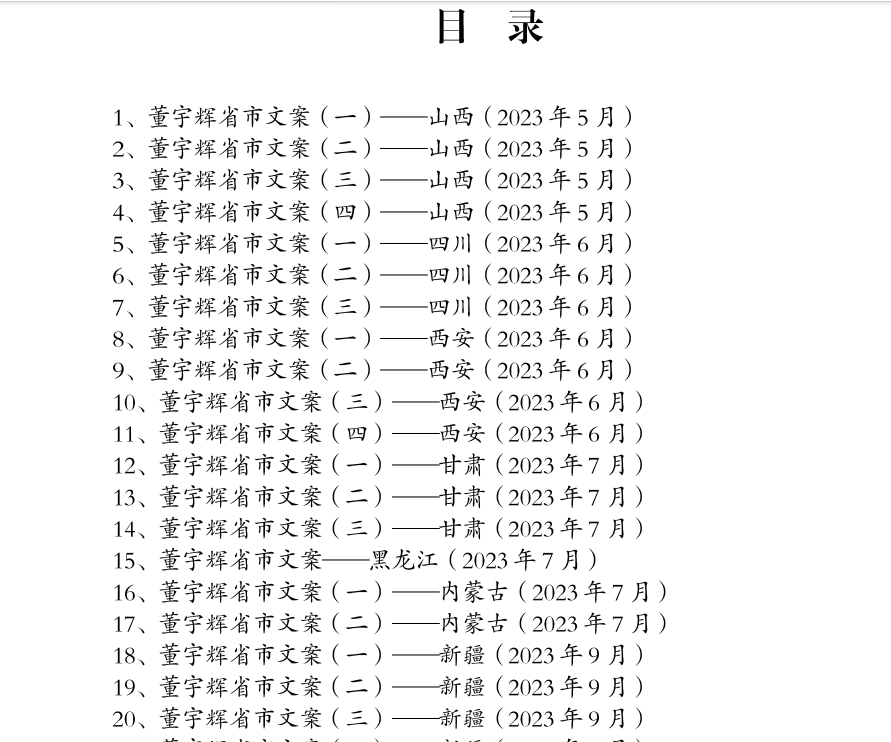 董宇辉小作文更新（30篇）董宇辉省市小作文集-资源库社区-六库全书-一研社副业网