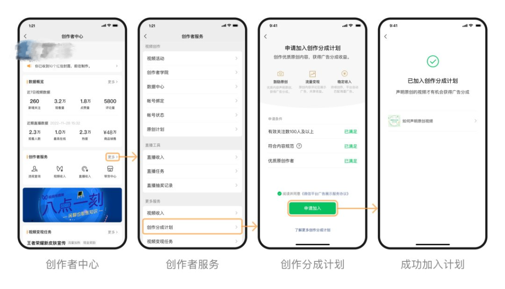1.2视频号分成计划开通攻略-视频号分成计划社区-项目手册-88副业网