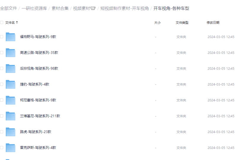 开车视角的短视频素材1000款-88副业网